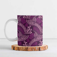 Royal Purple Monstera Ceramic Mug Polynesian Tribal Pattern LT01 Purple - Polynesian Pride