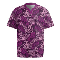 Royal Purple Monstera Rugby Jersey Polynesian Tribal Pattern LT01 Purple - Polynesian Pride