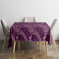 Royal Purple Monstera Tablecloth Polynesian Tribal Pattern LT01 - Polynesian Pride