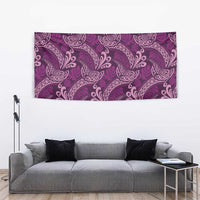 Royal Purple Monstera Tapestry Polynesian Tribal Pattern LT01 - Polynesian Pride
