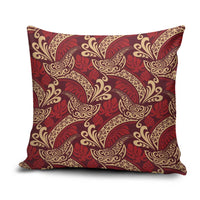 Luxury Red Monstera Pillow Cover Polynesian Tribal Pattern LT01 Red - Polynesian Pride