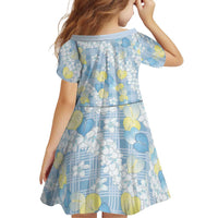 Anthurium Plumeria Lei Pastel Family Matching Summer Maxi Dress and Hawaiian Shirt Blue Hawaiian Splendid Palaka