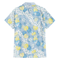 Anthurium Plumeria Lei Pastel Family Matching Summer Maxi Dress and Hawaiian Shirt Blue Hawaiian Splendid Palaka