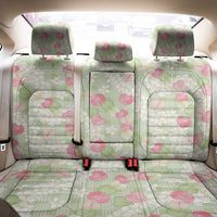 Anthurium Plumeria Lei Pastel Back Car Seat Cover Green Hawaiian Splendid Palaka