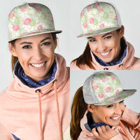 Anthurium Plumeria Lei Pastel Mesh Trucker Cap Green Hawaiian Splendid Palaka LT01 - Polynesian Pride