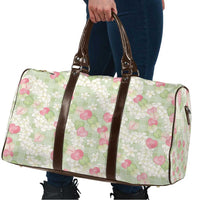 Anthurium Plumeria Lei Pastel Travel Bag Green Hawaiian Splendid Palaka