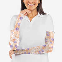 Anthurium Plumeria Lei Pastel Arm Sleeves Orange Hawaiian Splendid Palaka