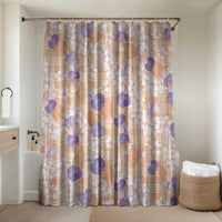 Anthurium Plumeria Lei Pastel Bathroom Set Orange Hawaiian Splendid Palaka