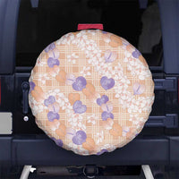Anthurium Plumeria Lei Pastel Spare Tire Cover Orange Hawaiian Splendid Palaka
