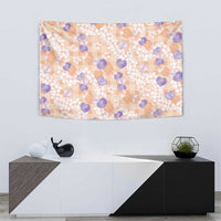 Anthurium Plumeria Lei Pastel Tapestry Orange Hawaiian Splendid Palaka