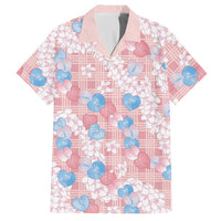 Anthurium Plumeria Lei Pastel Hawaiian Shirt Pink Hawaiian Splendid Palaka