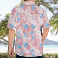 Anthurium Plumeria Lei Pastel Hawaiian Shirt Pink Hawaiian Splendid Palaka