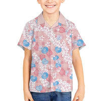 Anthurium Plumeria Lei Pastel Hawaiian Shirt Pink Hawaiian Splendid Palaka