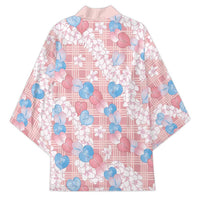Anthurium Plumeria Lei Pastel Kimono Pink Hawaiian Splendid Palaka LT01 - Polynesian Pride