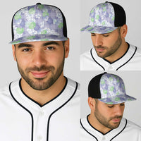 Anthurium Plumeria Lei Pastel Baseball Net Cap Purple Hawaiian Splendid Palaka LT01 - Polynesian Pride