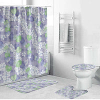 Anthurium Plumeria Lei Pastel Bathroom Set Purple Hawaiian Splendid Palaka