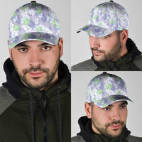 Anthurium Plumeria Lei Pastel Classic Cap Purple Hawaiian Splendid Palaka LT01 - Polynesian Pride
