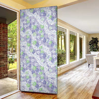 Anthurium Plumeria Lei Pastel Door Cover Purple Hawaiian Splendid Palaka