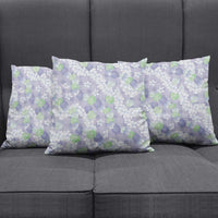 Anthurium Plumeria Lei Pastel Pillow Cover Purple Hawaiian Splendid Palaka