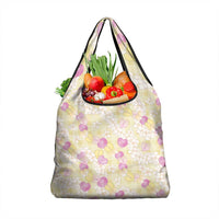 Anthurium Plumeria Lei Pastel Grocery Bag Yellow Hawaiian Splendid Palaka LT01 1-pack One Size Yellow - Polynesian Pride