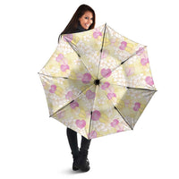 Anthurium Plumeria Lei Pastel Umbrella Yellow Hawaiian Splendid Palaka LT01 - Polynesian Pride