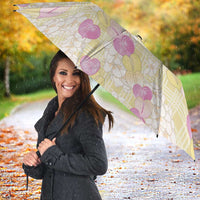 Anthurium Plumeria Lei Pastel Umbrella Yellow Hawaiian Splendid Palaka LT01 - Polynesian Pride