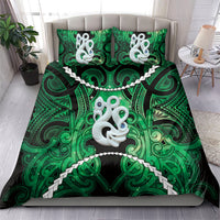 Maori Matariki Manaia Kakariki Bedding Set Maori Kowhaiwhai Pattern Galaxy