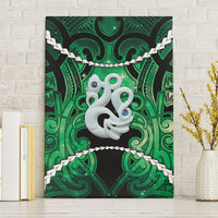 Maori Matariki Manaia Kakariki Canvas Wall Art Maori Kowhaiwhai Pattern Galaxy LT01 Without Frame Green - Polynesian Pride
