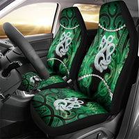 Maori Matariki Manaia Kakariki Car Seat Cover Maori Kowhaiwhai Pattern Galaxy