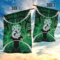 Maori Matariki Manaia Kakariki Garden Flag Maori Kowhaiwhai Pattern Galaxy