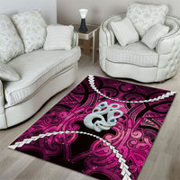 Maori Matariki Manaia Mawhero Area Rug Maori Kowhaiwhai Pattern Galaxy LT01 - Polynesian Pride