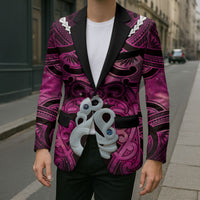 Personalised Maori Matariki Manaia Mawhero Blazer Maori Kowhaiwhai Pattern Galaxy LT01 - Polynesian Pride