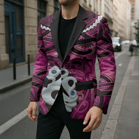 Personalised Maori Matariki Manaia Mawhero Blazer Maori Kowhaiwhai Pattern Galaxy LT01 - Polynesian Pride