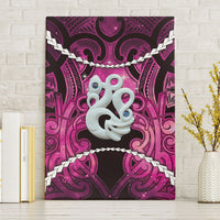 Maori Matariki Manaia Mawhero Canvas Wall Art Maori Kowhaiwhai Pattern Galaxy LT01 Without Frame Pink - Polynesian Pride
