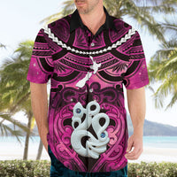 Personalised Maori Matariki Manaia Mawhero Hawaiian Shirt Maori Kowhaiwhai Pattern Galaxy LT01 - Polynesian Pride