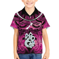 Personalised Maori Matariki Manaia Mawhero Hawaiian Shirt Maori Kowhaiwhai Pattern Galaxy LT01 - Polynesian Pride