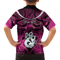 Personalised Maori Matariki Manaia Mawhero Hawaiian Shirt Maori Kowhaiwhai Pattern Galaxy LT01 - Polynesian Pride