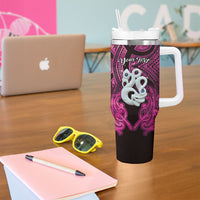Personalised Maori Matariki Manaia Mawhero Tumbler With Handle Maori Kowhaiwhai Pattern Galaxy