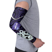 Personalised Maori Matariki Manaia Waiporoporo Arm Sleeves Maori Kowhaiwhai Pattern Galaxy