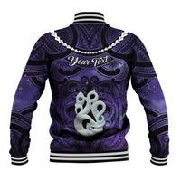 Personalised Maori Matariki Manaia Waiporoporo Baseball Jacket Maori Kowhaiwhai Pattern Galaxy LT01 - Polynesian Pride