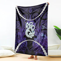 Maori Matariki Manaia Waiporoporo Blanket Maori Kowhaiwhai Pattern Galaxy LT01 - Polynesian Pride