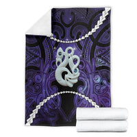 Maori Matariki Manaia Waiporoporo Blanket Maori Kowhaiwhai Pattern Galaxy LT01 - Polynesian Pride