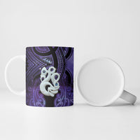 Personalised Maori Matariki Manaia Waiporoporo Ceramic Mug Maori Kowhaiwhai Pattern Galaxy