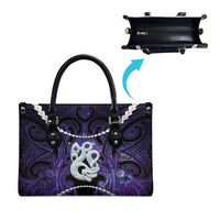 Maori Matariki Manaia Waiporoporo Leather Bag Maori Kowhaiwhai Pattern Galaxy LT01 - Polynesian Pride