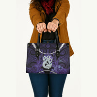 Maori Matariki Manaia Waiporoporo Leather Bag Maori Kowhaiwhai Pattern Galaxy LT01 - Polynesian Pride