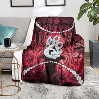 Maori Matariki Manaia Whero Blanket Maori Kowhaiwhai Pattern Galaxy