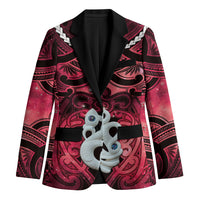 Personalised Maori Matariki Manaia Whero Blazer Maori Kowhaiwhai Pattern Galaxy