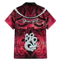 Personalised Maori Matariki Manaia Whero Family Matching Mermaid Dress and Hawaiian Shirt Maori Kowhaiwhai Pattern Galaxy LT01 - Polynesian Pride
