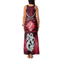 Personalised Maori Matariki Manaia Whero Family Matching Tank Maxi Dress and Hawaiian Shirt Maori Kowhaiwhai Pattern Galaxy