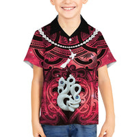 Personalised Maori Matariki Manaia Whero Hawaiian Shirt Maori Kowhaiwhai Pattern Galaxy